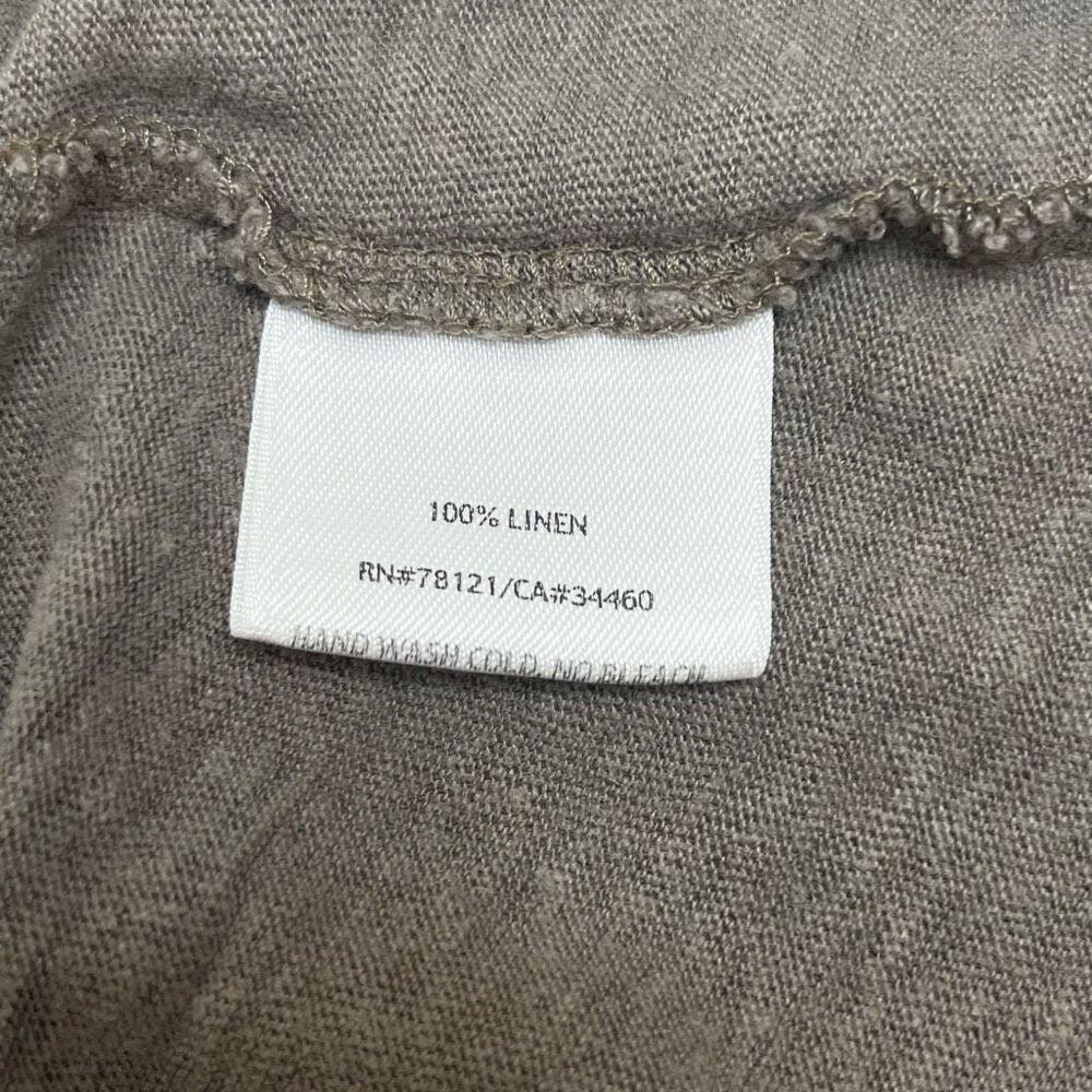 Eileen Fisher Womens 100% Linen V-Neck Knit Tank Top Gray Size Petite Medium - Picture 5 of 16